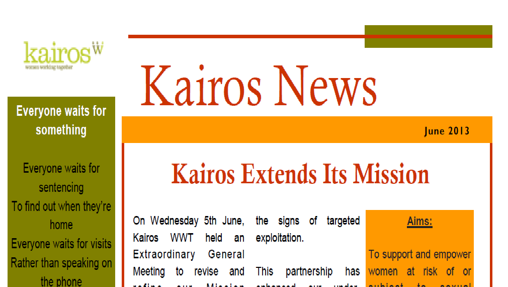 Kairos News June 2013